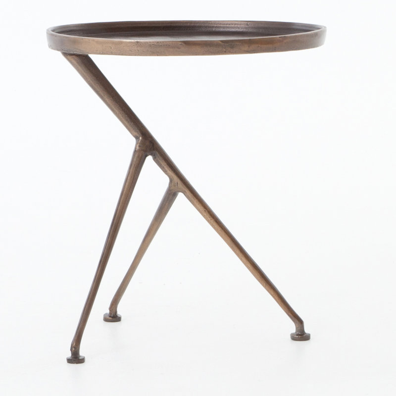 Schmidt Outdoor Side Table, Antique Rust