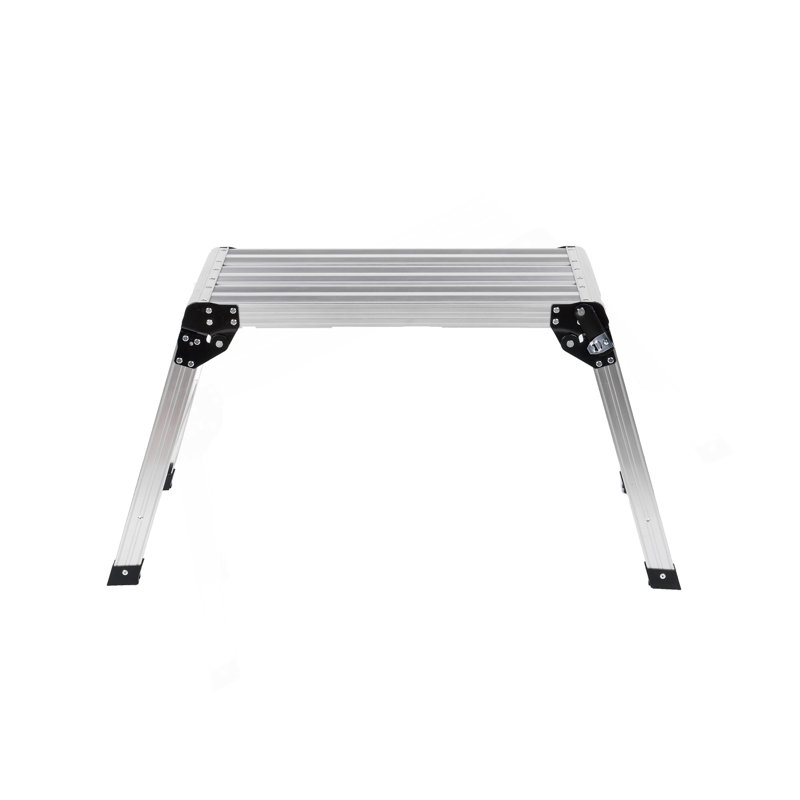 Plateforme de travail pliante, échelle de tabouret en aluminium pour cloison sèche, banc de travail robuste avec capacité de charge de 330 lb avec pieds antidérapants, idéal pour laver les véhicules, nettoyer, peindre, décorer
