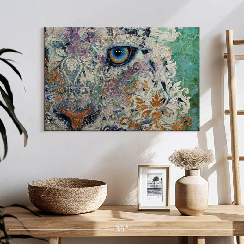 Brampt Royal Snow Leopard, 16" H x 24" W