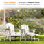 Chaise Adirondack pliante en PEHD pour patio avec repose-pieds cachés-1842876473