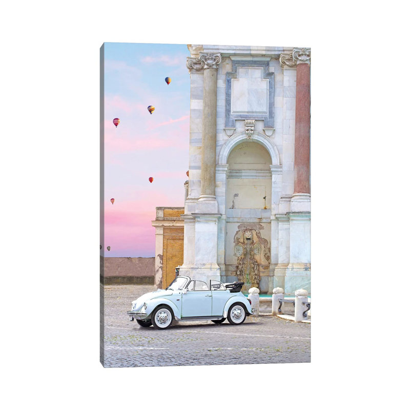 Buggy In Rome by Erin Summer - Wrapped Canvas Gallery-Wrapped Canvas Giclée, 20.32 cm H x 30.48 cm W