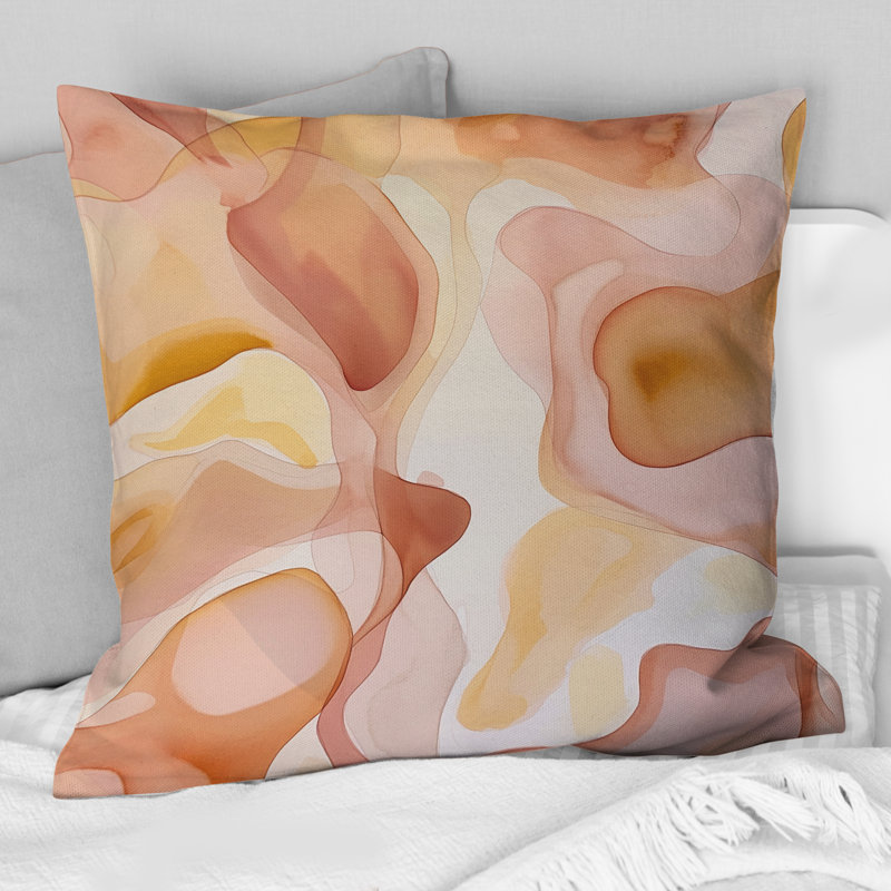 Coussin Nutshell Abstractions Abstract Watercolor II - Abstract Shapes