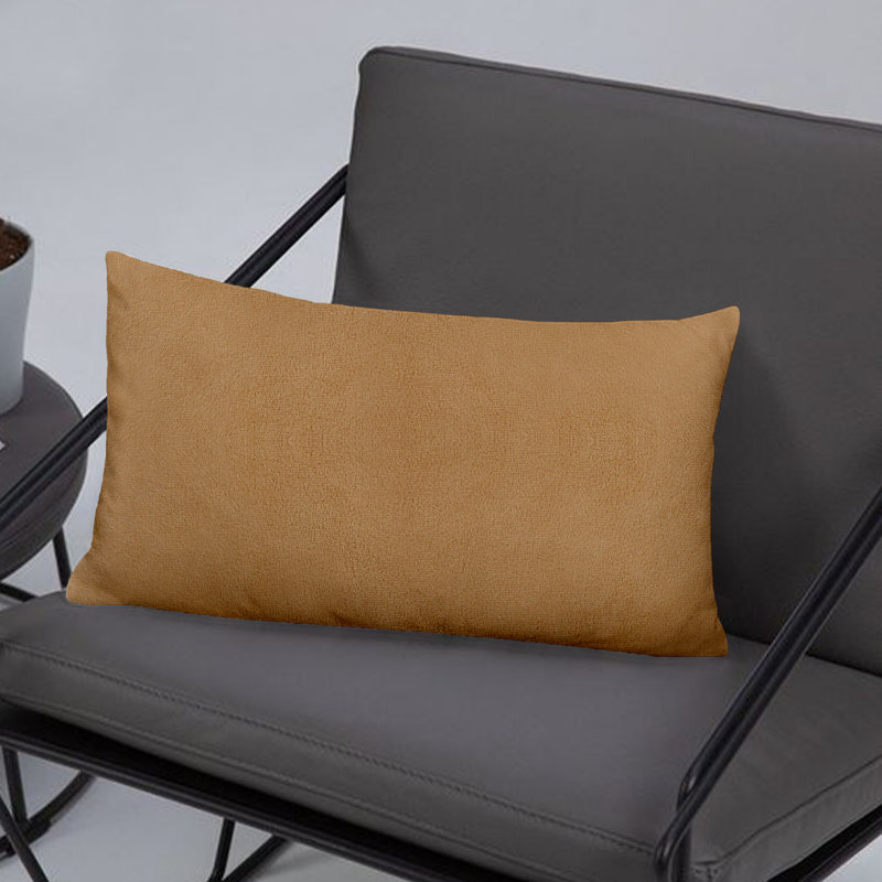 A1HC Velvet Down-Alternative Throw Pillow Inserts – Hypoallergenic, Ready-to-Use, Set of 2, 12'' H X 20'' W, Mocha