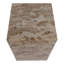 Sagebrook Home 20X12" Marble Pedestal Accent Table, White/Black-364077623