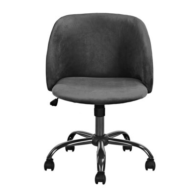 Chaise de travail en velours Makeda