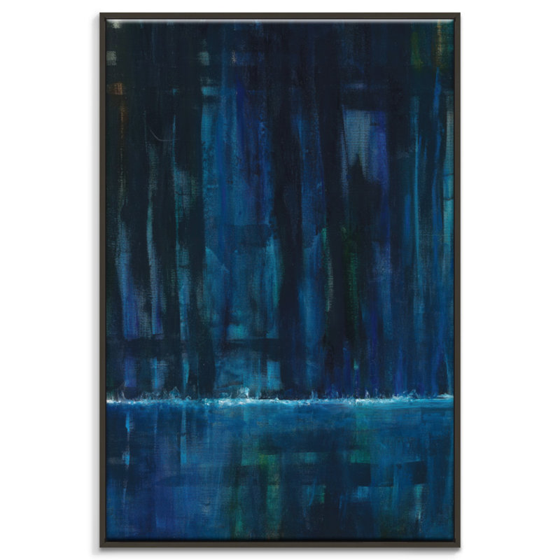 Patricia Baliviera - Painting on Canvas, Black Floater Frame