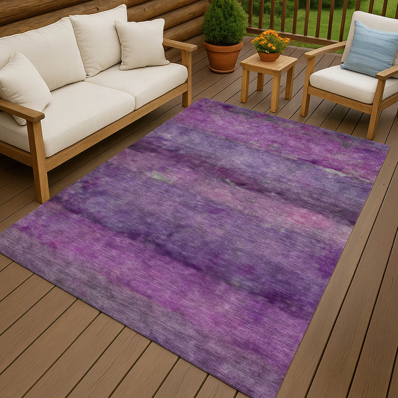 Tapis intérieur / extérieur lavable à la machine Matteson ACN2311, Rectangle 10 pi x 14 pi