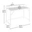 34.5"H Writing Desk, Space Saving Writing Desk, PC Table For Home Office, Living Room, Bedroom