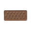 Repose-pieds avec rangement Sol, similicuir brun et bois franc, 36 po