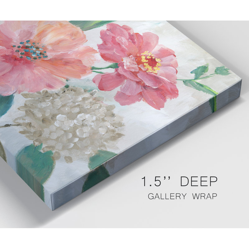 Color Pop Bouquet - Impression sur toile tendue, H 40 po x l 30 po x P 1 po