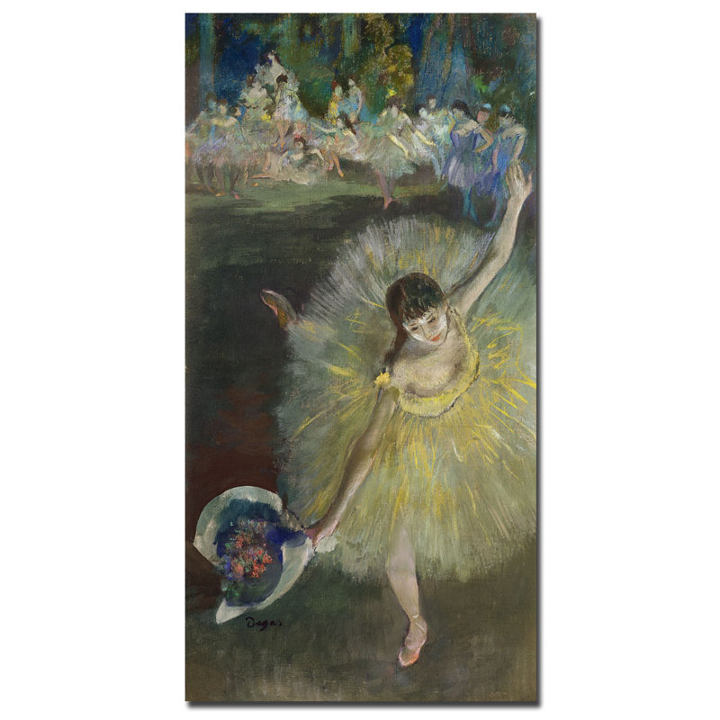 «End of an Arabesque - 1877» par Edgar Degas, reproduction sur toile, H 19 po x l 10 po x P 2 po