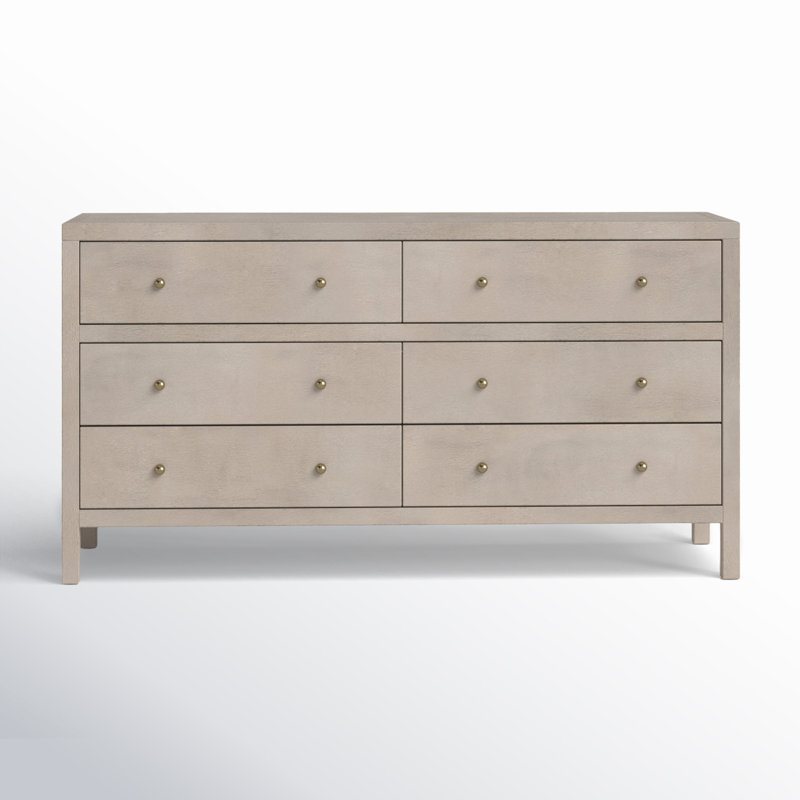 Celine 6-Drawer Dresser, Antique Taupe