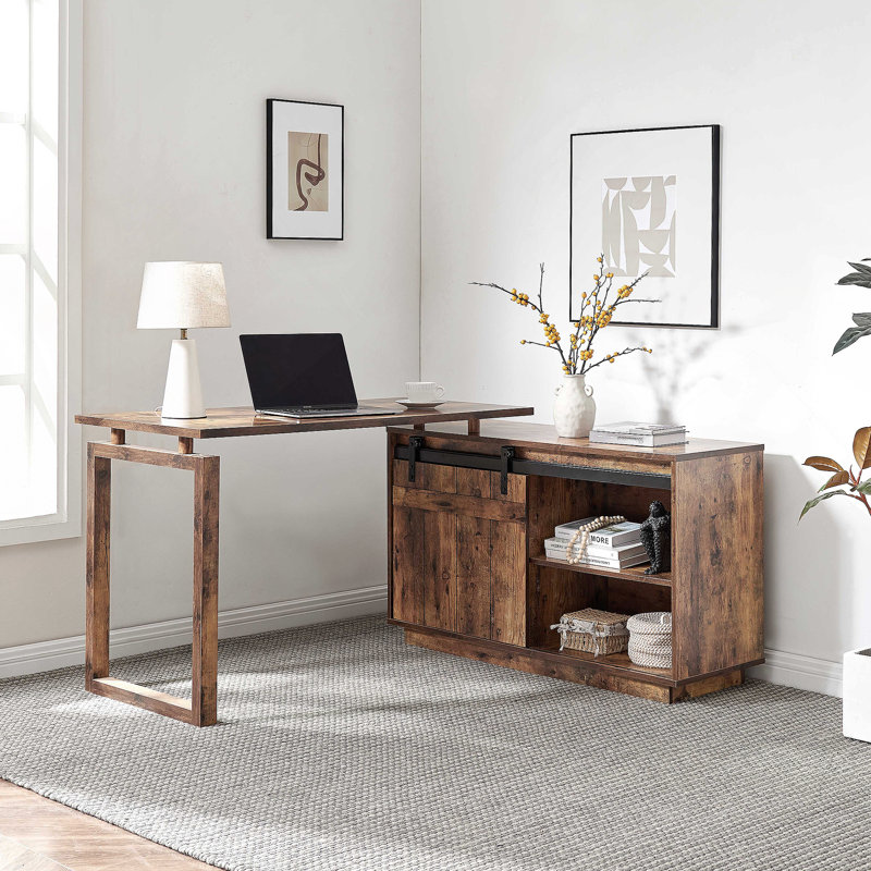 Bureau en forme de L, Naturel