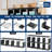 20 Grid Bookcase, Modern Bookshelf