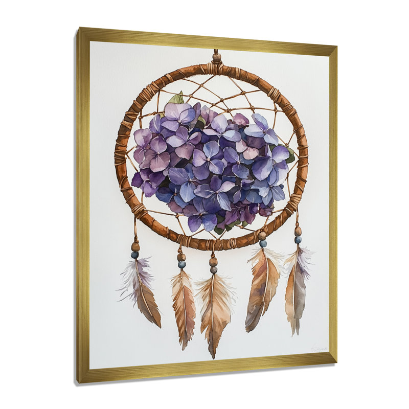 Swifton - Floral Wall Art Prints, 32" H x 24" W, Single Picture Framed Print, Gold