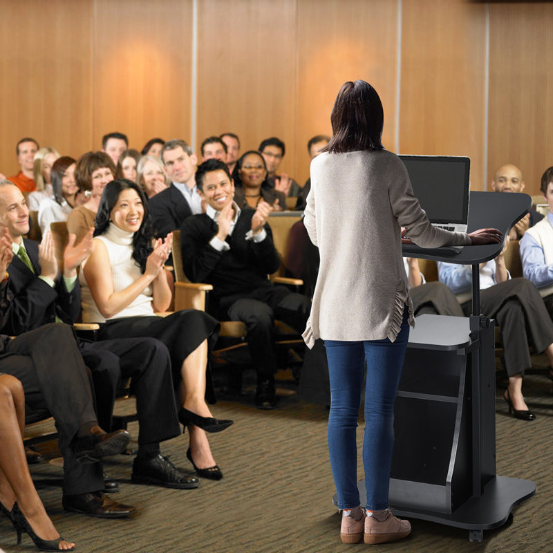 120cm Wood Speaker Stand with Adjustable Height