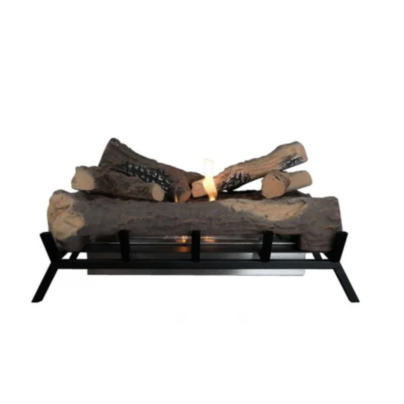 Watsontown George Oliver 61 cm W Matte Black Bio-Ethanol Fireplace with 8193 BTU