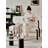Minimalist Modern Iron Frame Teddy Fleece Bench with Backrest for Living Room & Bedroom