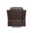 Brown Vegan Leather Manual Recling Chair-225230941