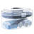 Oval Clear Storage Basket with Black Tray