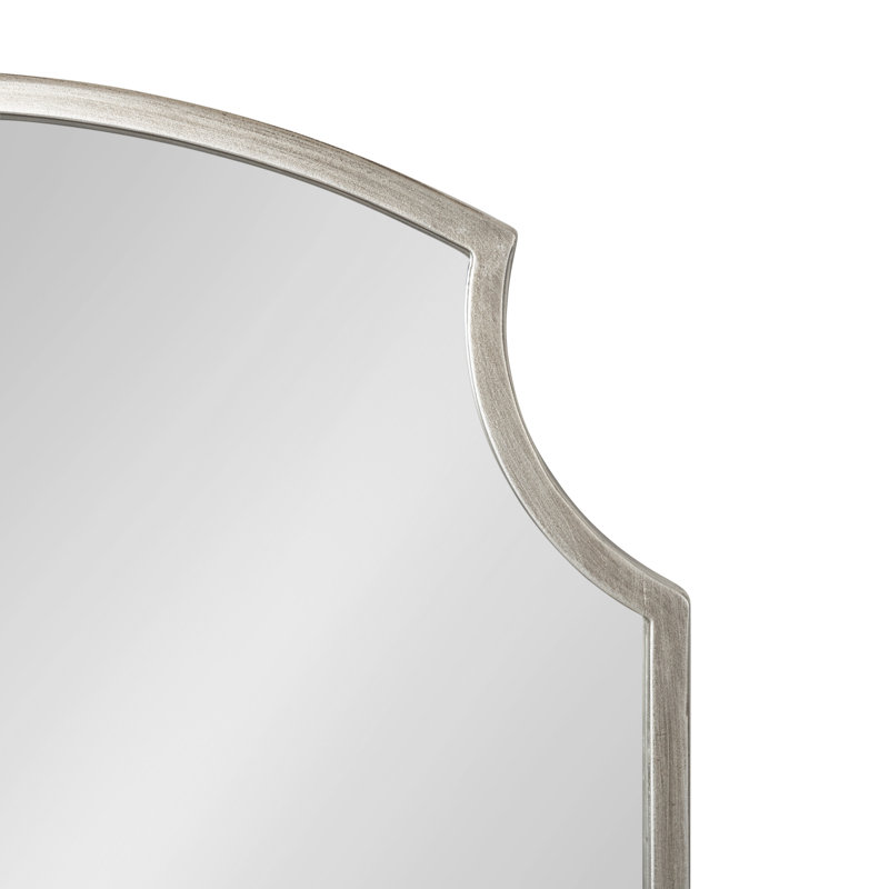 Scalloped Arch Wall Mirror, Silver