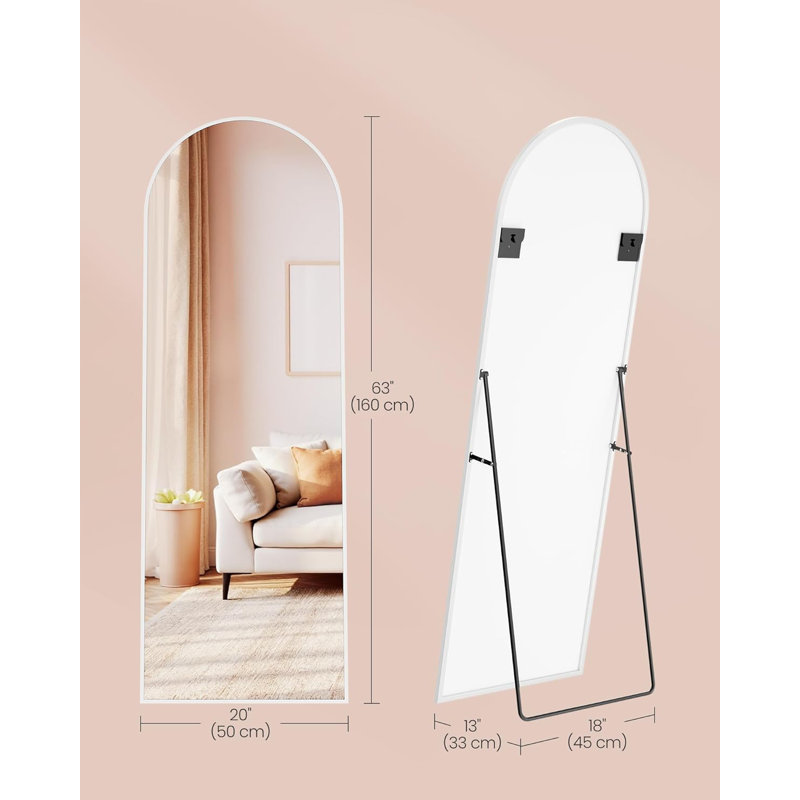Glass Rectangle Floor Mirror