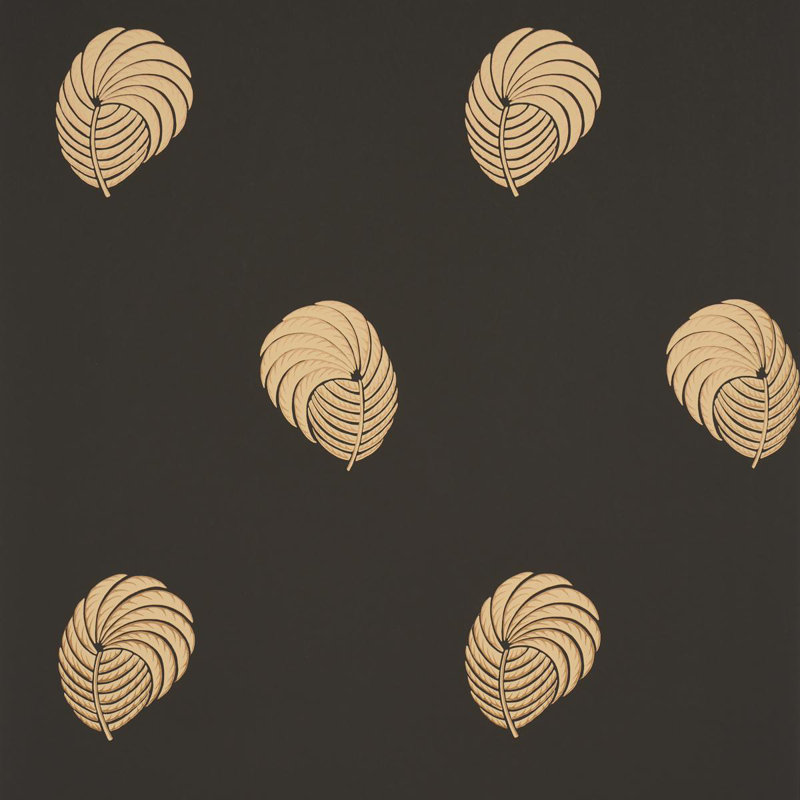 Papier peint Royal Plume, Noir