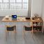 Bureau rectangulaire en bois massif Burlywood-109619379