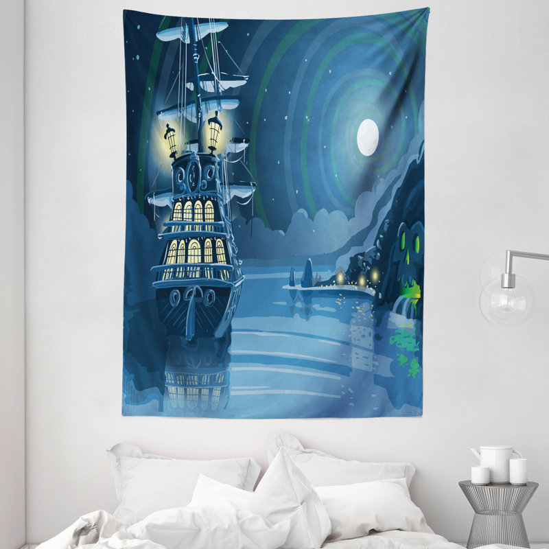 Tapisserie nautique en polyester, H 80 po x l 60 po
