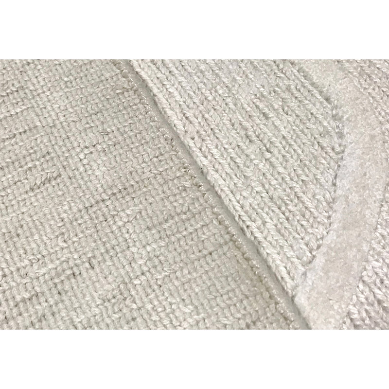 Himalayan Cotton Abstract Area Rug in Gray