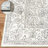 Sabrenna Paige Distressed Ivory Machine Washable Area Rugs-1703406069