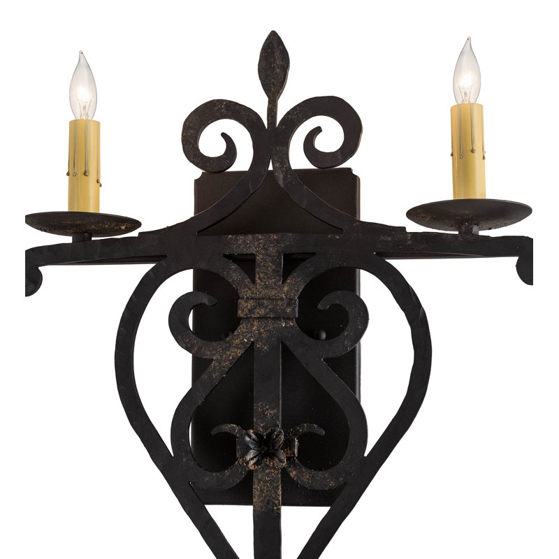 Fleur-de-lis 2 - Light Candle Wall Light