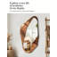 Miroir mural rétro en bois massif