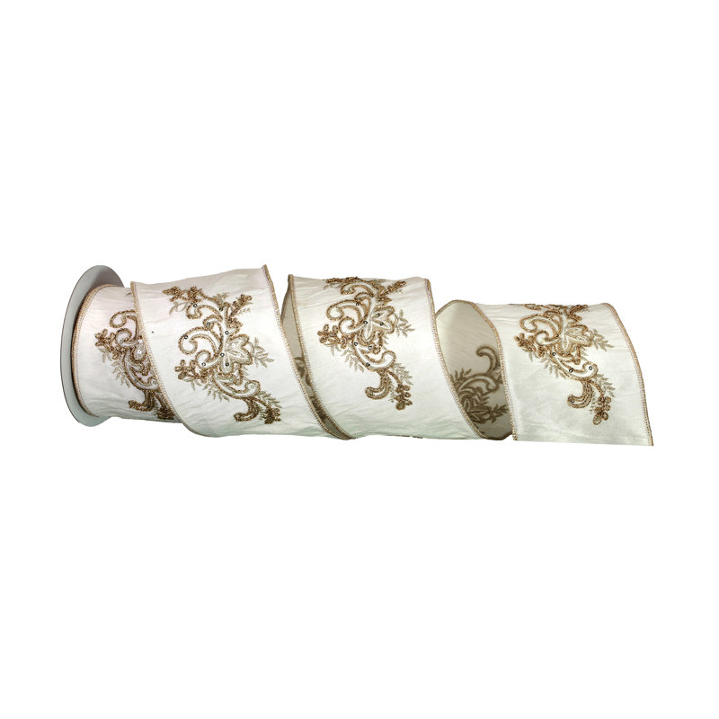 Ruban filaire brodé 4 po X5Y Acanthus