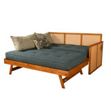 Bruke Daybed with Pop-Up in Honey Includes Mattresses