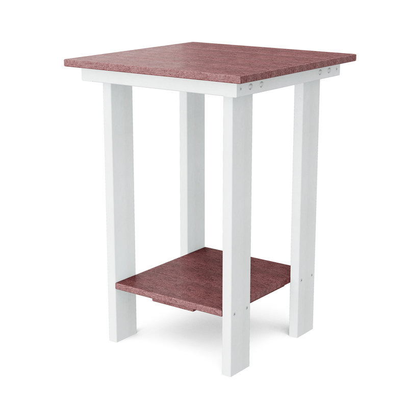 Table de balcon contemporaine, Cerisier / blanc