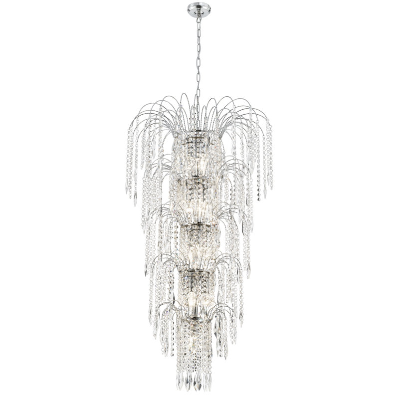 Ambrosia 13 - Light Crystal Chandelier, Chrome