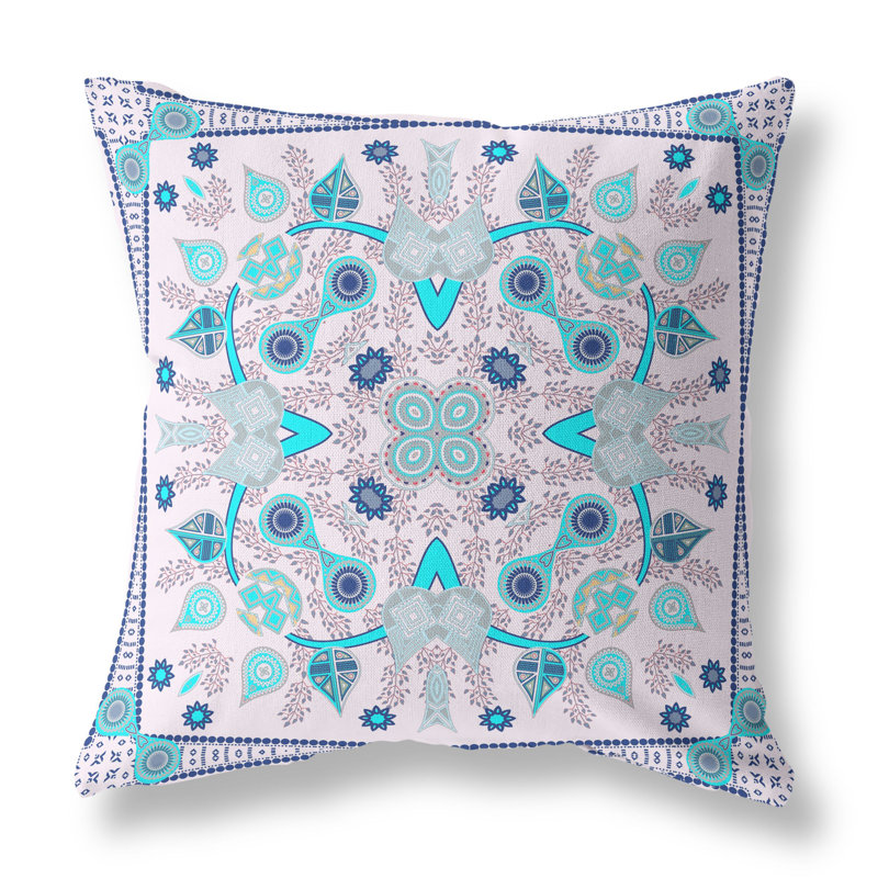Housse et insert de coussin décoratif en polyester pour l'intérieur et l'extérieur, 16 po x 16 po
