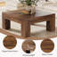 39.4-Inch Square Coffee Table, Wood Living Room Centre Table-2088884999