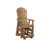 Natural Teak Top/Antique Mahogany Base