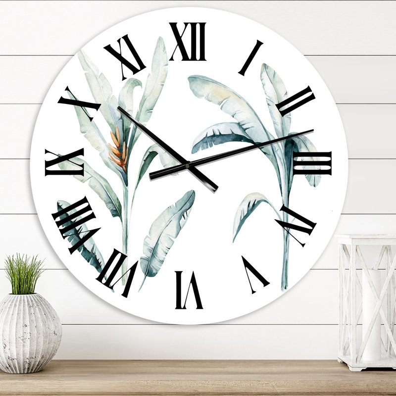 Horloge murale bohème et éclectique, Surdimensionné