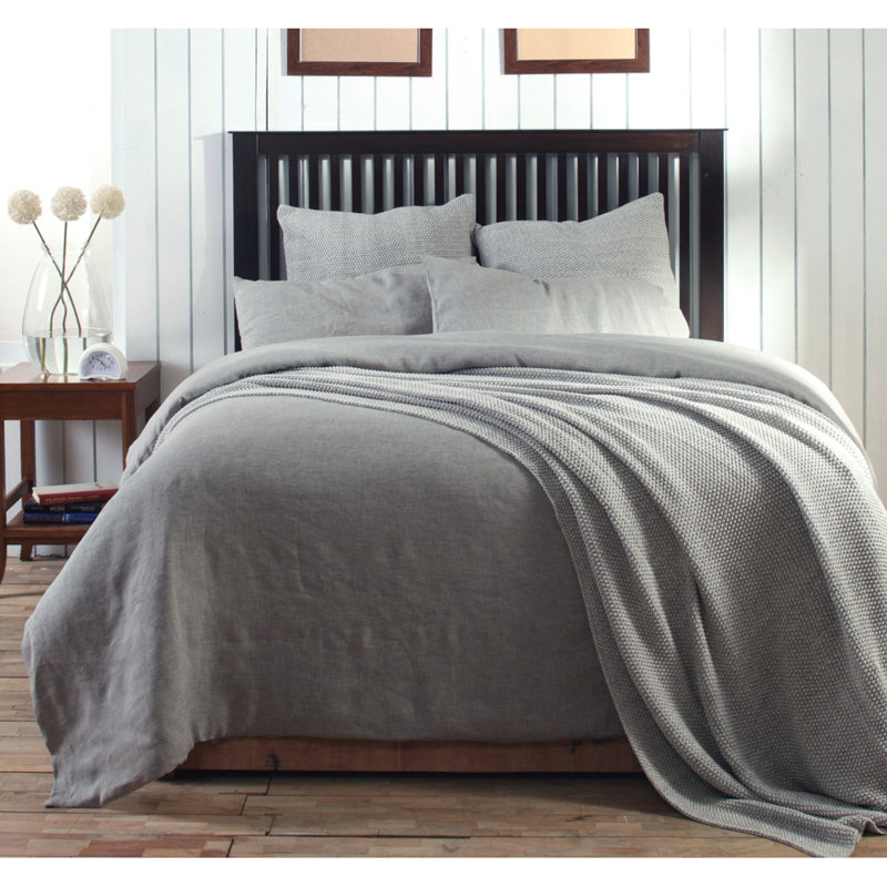 Darama Duvet Cover, King  Duvet Cover, Gray Chambray