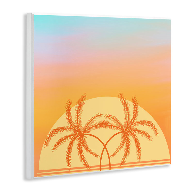 «Retro Sunset Palm Trees» par Ashley Singleton