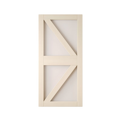 Porte de grange coulissante en bois massif non assemblé 42 po x 84 po x 84 po