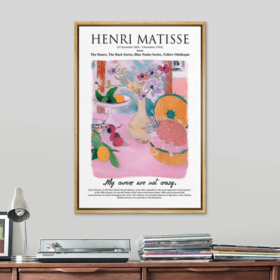 «Signature», reproduction d'art sur toile encadrée, bol à fruits et vase, nature morte, abstrait, coups de pinceau, illustrations, expressionnisme, traditionnel, coloré, multicolore, pour le salon, la chambre à coucher, le bureau, 24 po x 36 po, bla