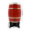 Baril de vin en bois de pin de 20 L / 5,28 gallons avec base et robinet, baril de vin de table rétro pour bar à domicile et réception-132063258