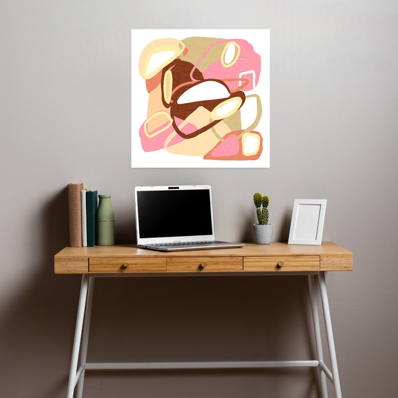 Art contemporain contemporain abstrait, H 18 po x l 18 po