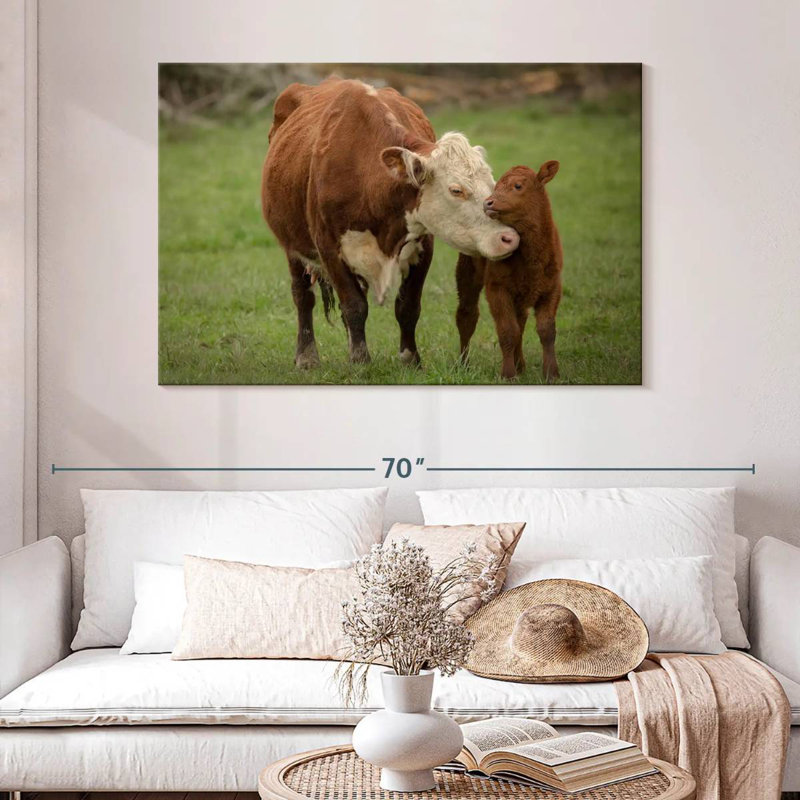 Brampt Motherly Cow, 32" H x 48" W