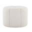 Repose-pieds en tissu blanc