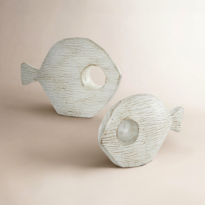 Coastal Resin Fish Figurines